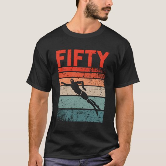 50ste zwemmen 50 t-shirt (Voorkant)