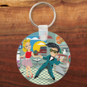 50stropdassen rock & roll hanger sleutelhanger (Voorkant)