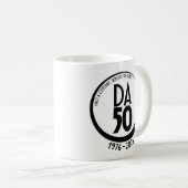 50th Anniversary 1976-2026 Mug in Black Koffiemok (Voorkant rechts)