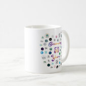 50th Anniversary 50 Logos Mug Koffiemok (Voorkant rechts)