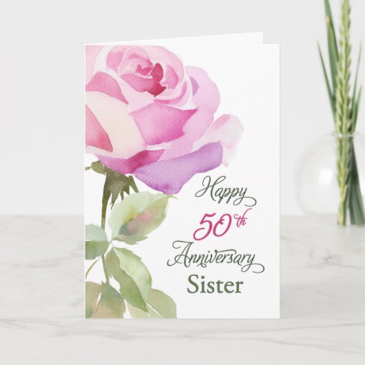 50th Anniversary Catholic Nun Golden Jubilee Kaart (Voorkant)