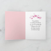 50th Anniversary Dreamy Flowers On Mint Green  Kaart (Binnen)