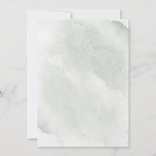 50th Anniversary Greenery Wedding Kaart (Achterkant)