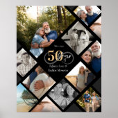 50th Anniversary Infinity Love Photo Collage Gift Poster (Voorkant)
