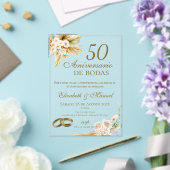 50th Anniversary invitation Acryl Uitnodigingen (Insitu (Huwelijk))
