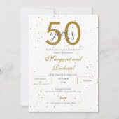50th anniversary invitation kaart (Voorkant)