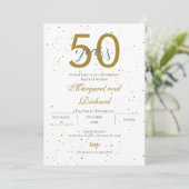 50th anniversary invitation kaart (Staand voorkant)