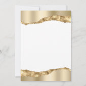 50th Anniversary Party Gold Mirror Foil  Kaart (Achterkant)