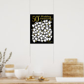 50th Anniversary Party Guest Book - Wedding Gift Poster (Keuken)