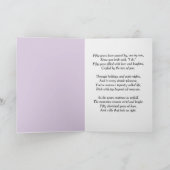 50th Anniversary Scroll Lilacs and Hydrangeas Kaart (Binnen)