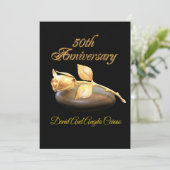 50th Anniversary vow renewal Invitation Kaart (Staand voorkant)