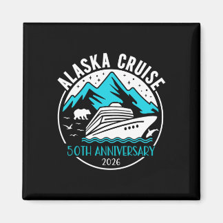 50th Anniversary Wedding Alaska Cruise 2026 Matchi Magneet
