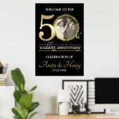 50th Anniversary Welcome sign with Photo Poster (Thuiskantoor)