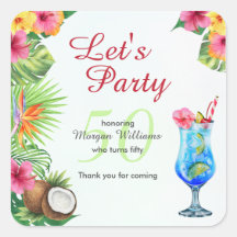 50th Bday Tropical Summer Dine & Cocktail Party
