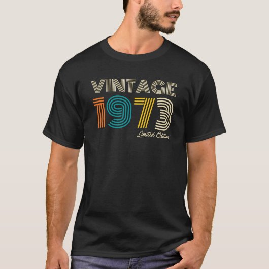 50th Birthday  1973 Limited Edition T-Shirt (Voorkant)