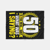 50th Birthday, 50 Is The New... Funny 50 Years Old Fleece Deken (Voorkant (Horizontaal))