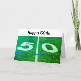 50th Birthday 50-yard lijn football veld Kaart