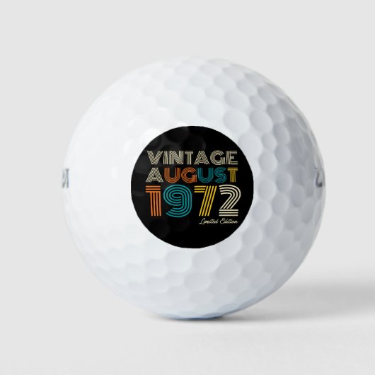 50th Birthday August 1972 Limited Edition Golfballen (Voorkant)