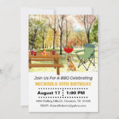 50th Birthday Backyard Barbecue Kaart (Voorkant)