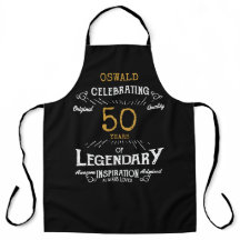 50th Birthday Black Gold Legendary Funny