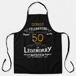 50th Birthday Black Gold Legendary Funny Schort