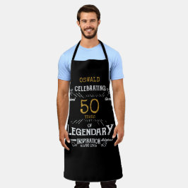 50th Birthday Black Gold Legendary Funny Schort