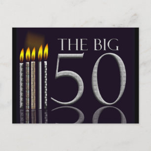 50th Birthday Briefkaart Uitnodiging - Gepersonali