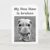 50th BIRTHDAY=BROKEN HEE HAW FOR THIS DONKEY Kaart (Voorkant)