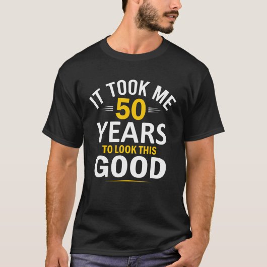 50th Birthday Design, nam me 50 jaar 50 jaar T-shirt (Voorkant)