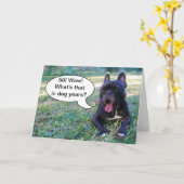 50th Birthday Dog Years French Bulldog Card Kaart (Gele Bloem)