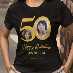 50th Birthday foto op maat T-shirt