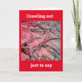 * 50th BIRTHDAY* FROM THIS COOL LIZARD Card Kaart (Voorkant)