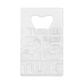 50th Birthday Funny Creditkaart Flessenopener (Achterkant)