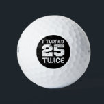 50th Birthday Funny Golfballen<br><div class="desc">50th Birthday Funny</div>