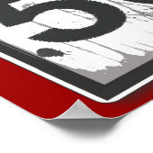 50th Birthday Funny Grungy Speed Limit Sign Poster (Hoek)