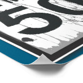 50th Birthday Funny Ngy Speed Limit Sign  Poster (Hoek)