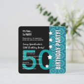 50th Birthday Funny NOT Over the Hill Z50D Kaart (Staand voorkant)