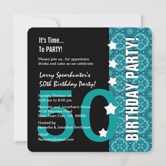 50th Birthday Funny NOT Over the Hill Z50D Kaart (Voorkant)