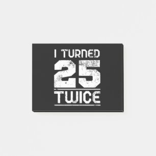 50th Birthday Funny Post-it® Notes