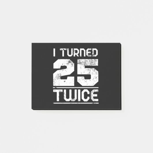 50th Birthday Funny Post-it® Notes (Voorkant)