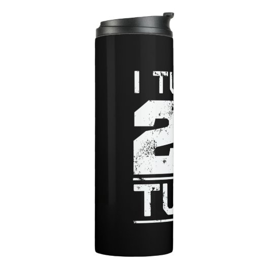 50th Birthday Funny Thermosbeker (Gedraaid links)