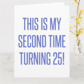 50th Birthday Gag Gift Kaart (Gele Bloem)