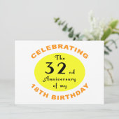 50th Birthday Gag Gift Kaart (Staand voorkant)