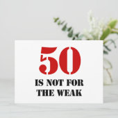 50th Birthday Gag Gift Kaart (Staand voorkant)