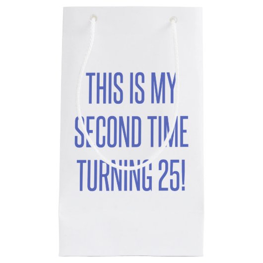 50th Birthday Gag Gift Klein Cadeauzakje (Voorkant)