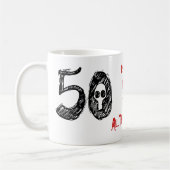 50th Birthday Gag Gift Koffiemok (Links)