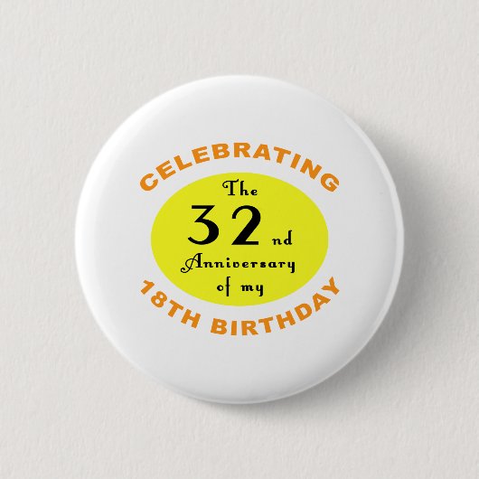 50th Birthday Gag Gift Ronde Button 5,7 Cm (Voorkant)