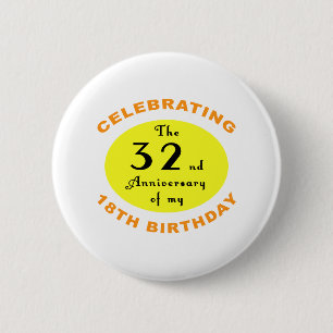 50th Birthday Gag Gift Ronde Button 5,7 Cm