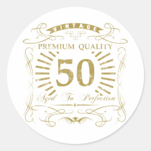 50th Birthday Gag Gift Ronde Sticker