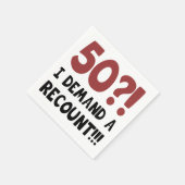 50th Birthday Gag Gift Servet (Hoek)